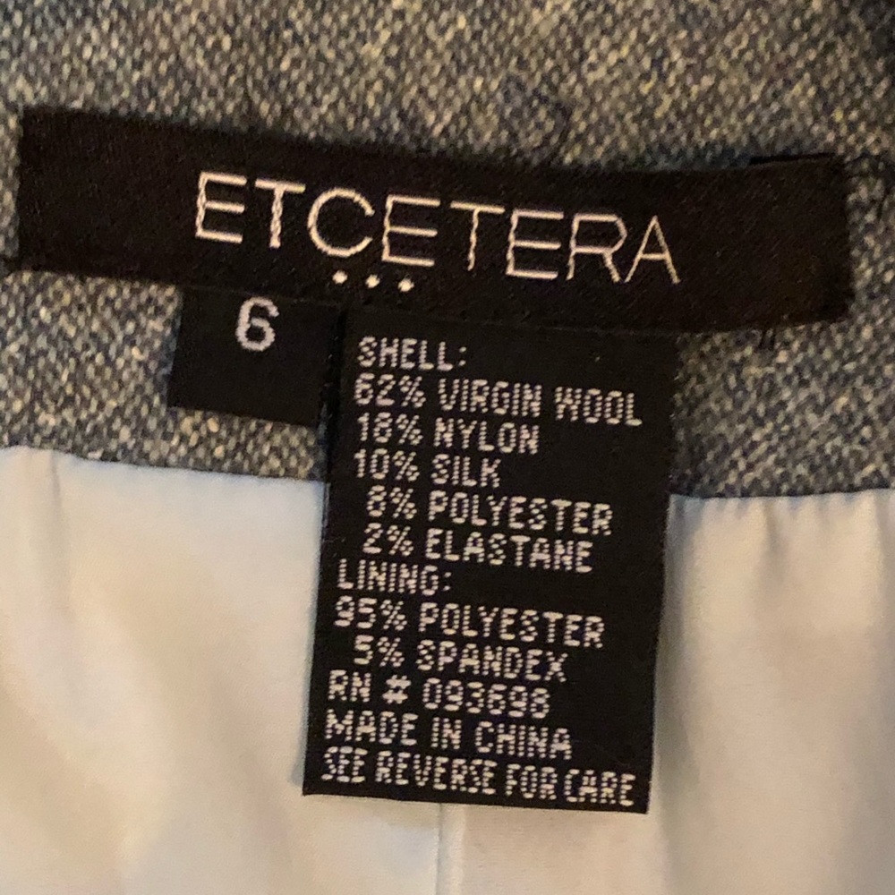 Etcetera Bluish -green raw edge pant suit - Picture 6 of 8